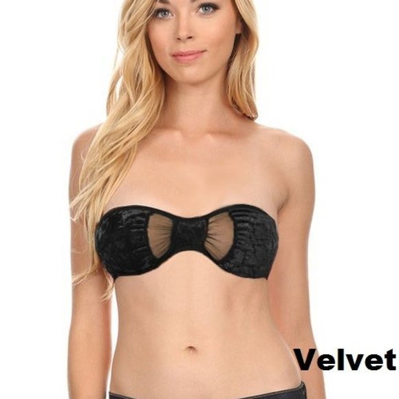 Velvet Bandeau Top-83-57 - Picture 1 of 3